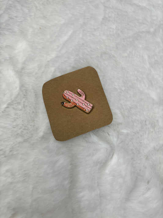 Pink Cactus Pin