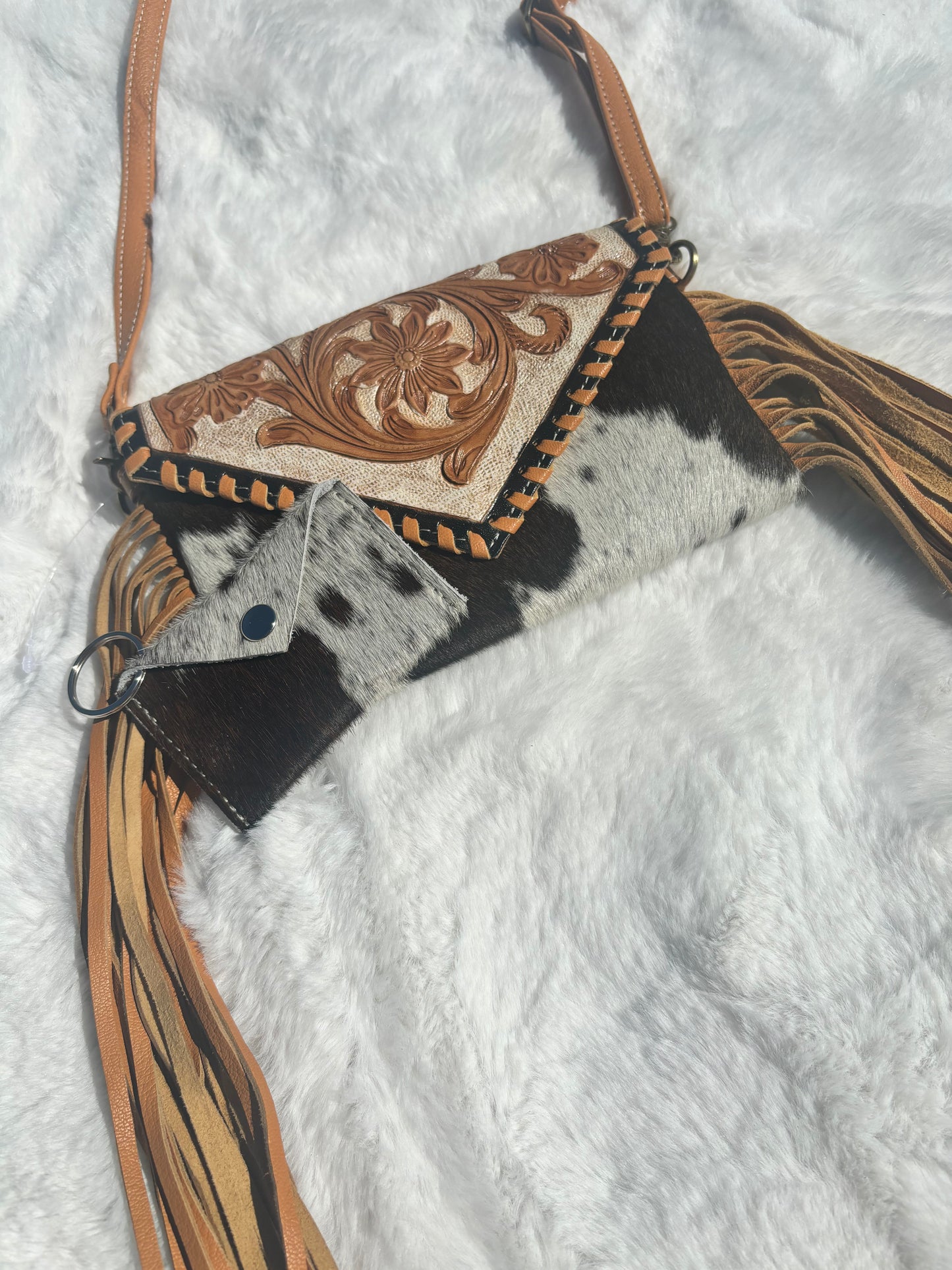 Brown Cowhide Purse