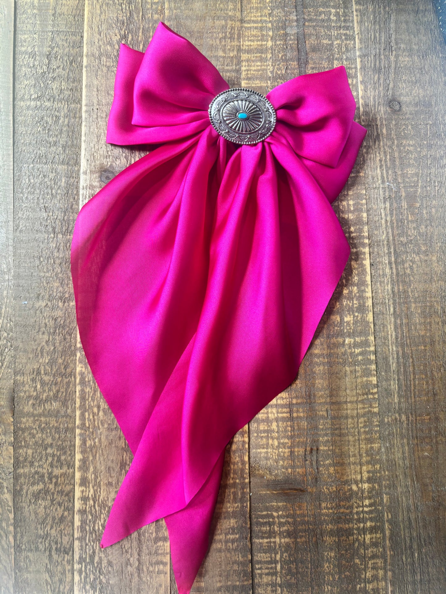 Hot Pink Western Bow