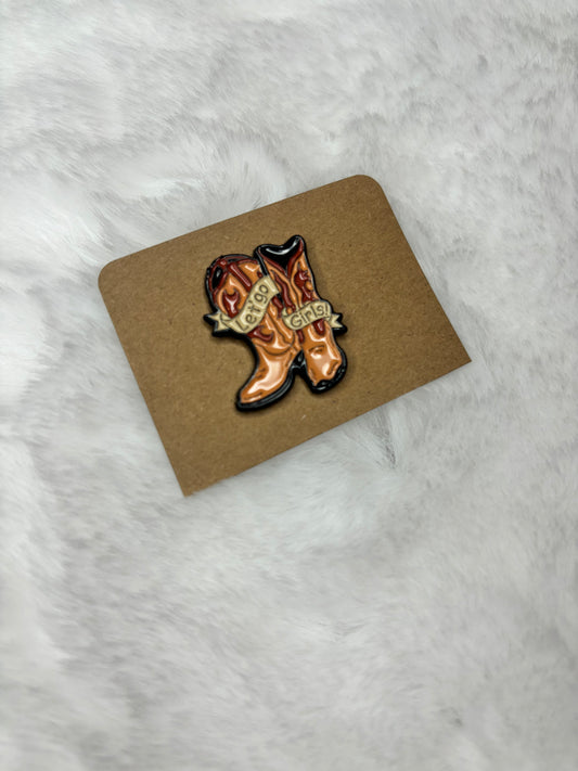 Let go girls boot pin