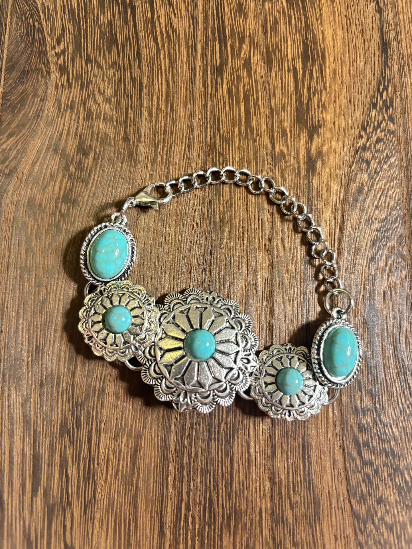 Turquoise azteca bracelet