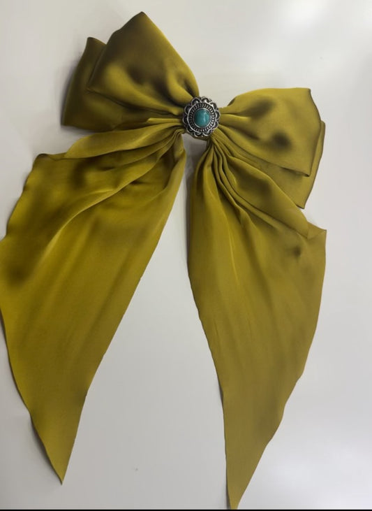 Moss Green Bow