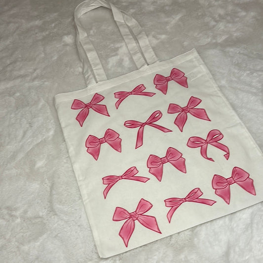 Coquette bow tote