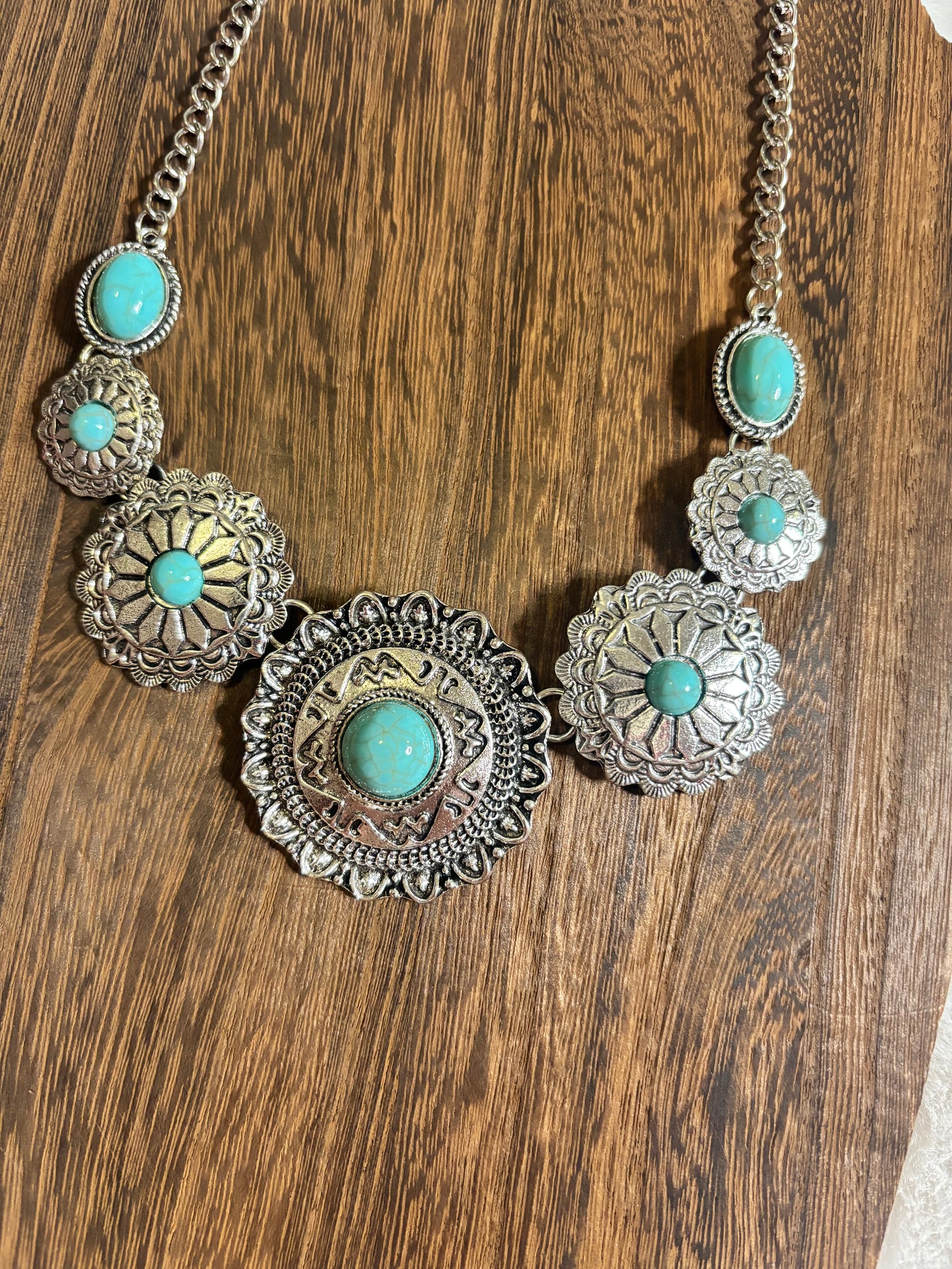 Turquoise Azteca necklace