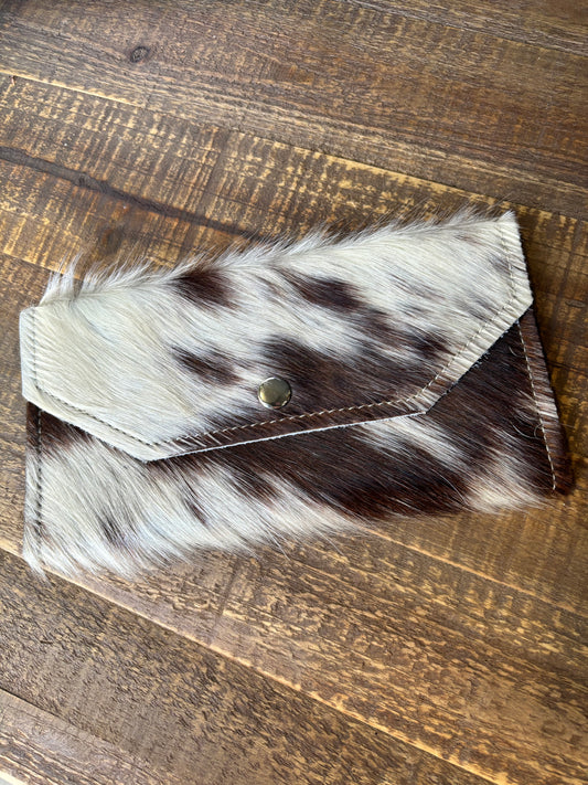 Real Cow Hide Hair & Leather  Wallet