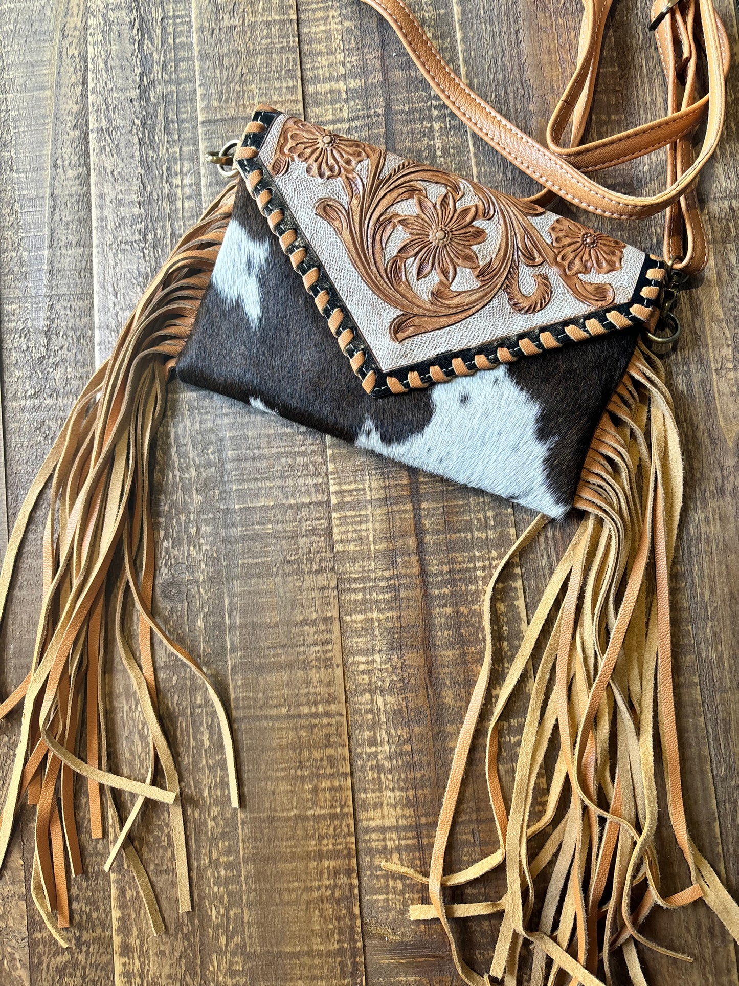 Brown Cowhide Purse