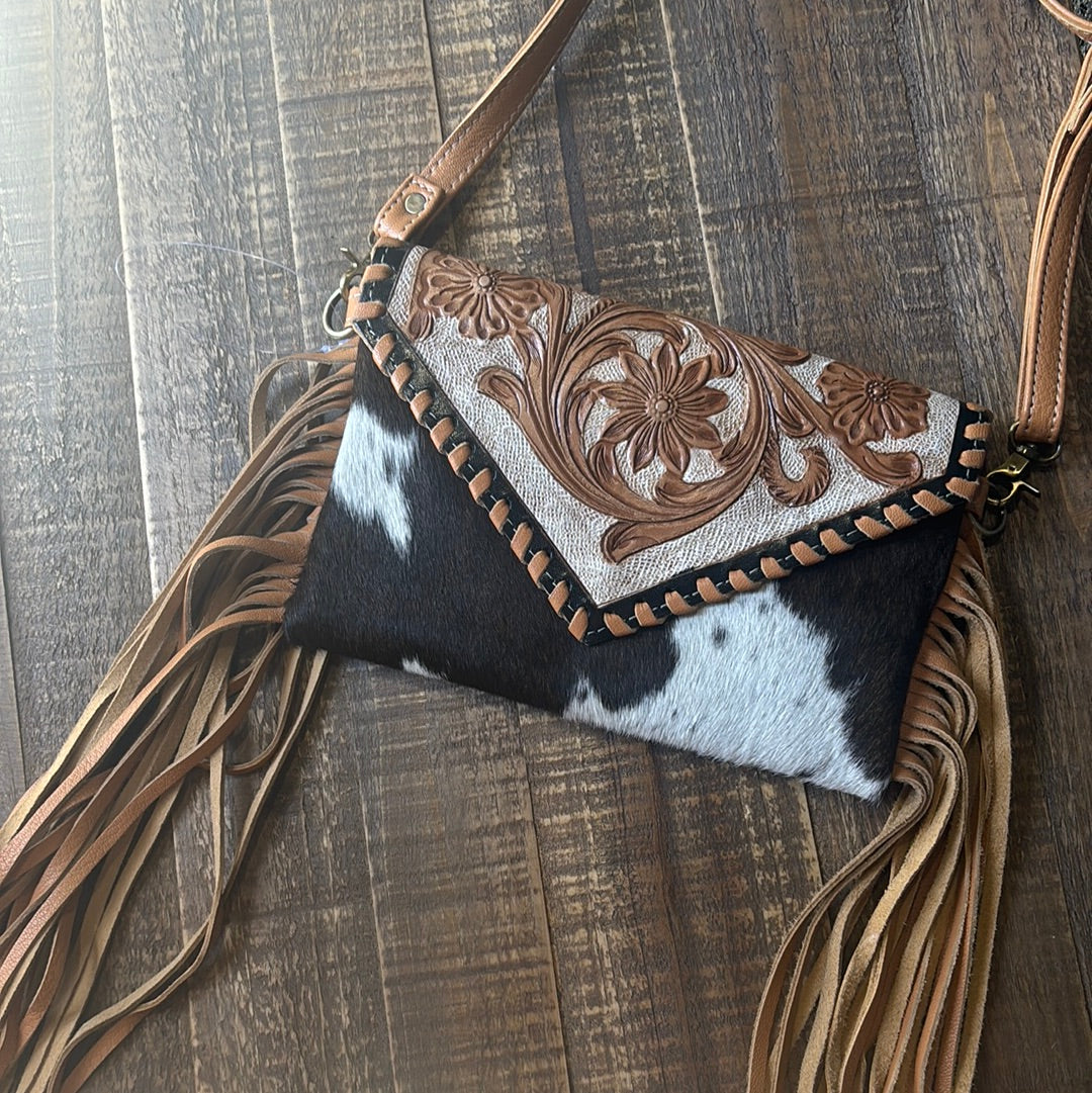 Brown Cowhide Purse