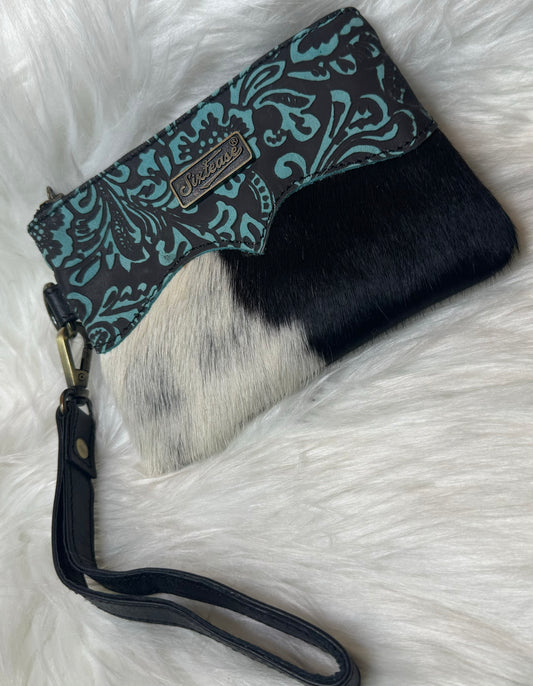 Aqua wristlet