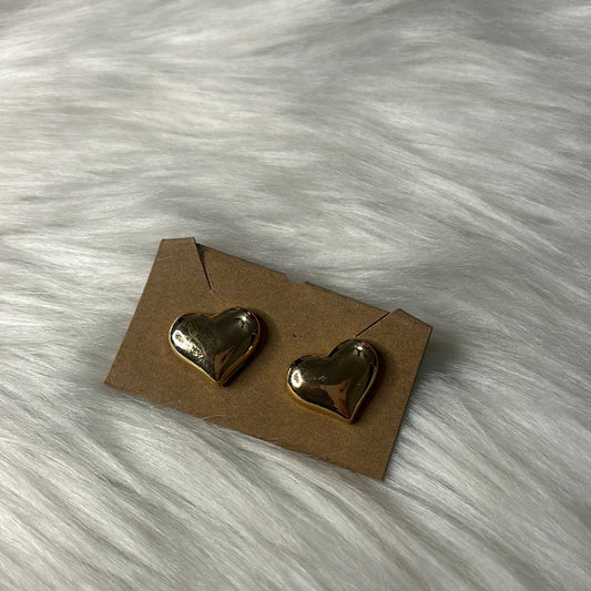 Gold Heart Earrings